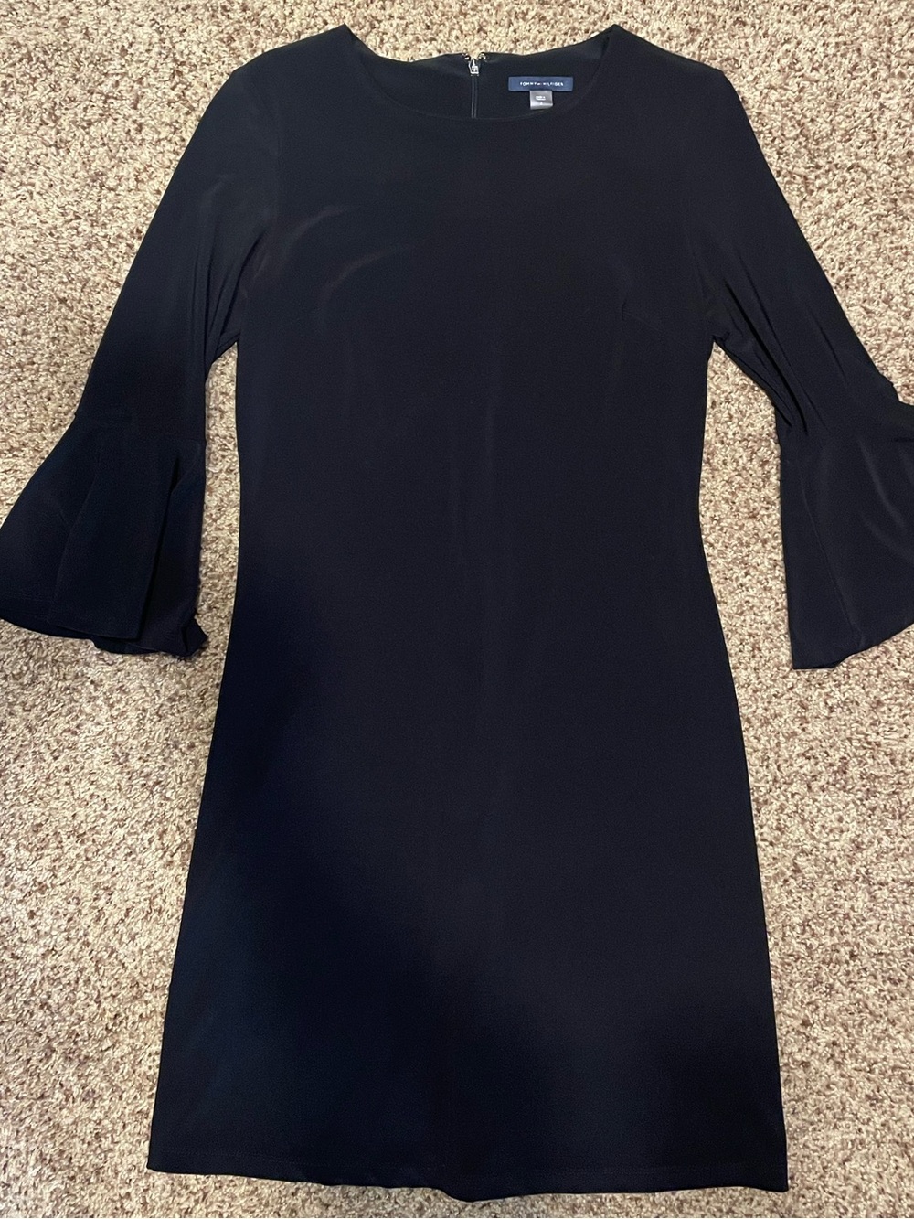 Tommy Hilfiger Black Bell Sleeve Dress
